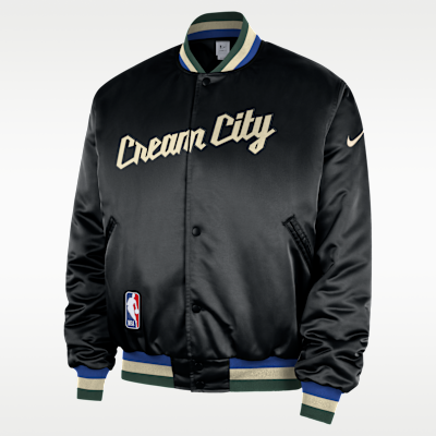 Milwaukee Bucks City Edition Men's Nike NBA Premium Jacket. Nike.com